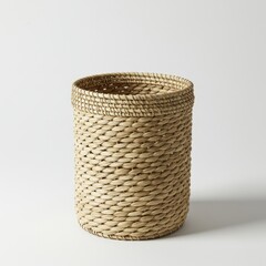 wicker basket isolated on white