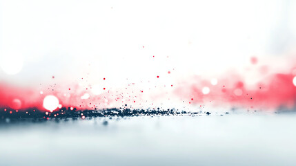 Fototapeta premium Minimalistic white background with subtle motion blur & bright red light trails. Elegant, futuristic, and perfect for modern designs, wallpapers, or tech-inspired visuals