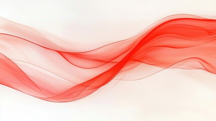 A flowing red abstract design.