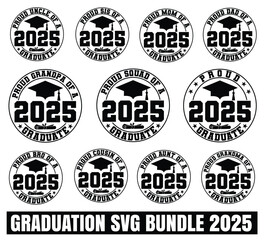 Graduation 2025 SVG Bundle, Graduation SVG Bundle, Graduation SVG, Graduation Bundle, 2025 Graduation SVG, Senior Bundle SVG Art & Illustration