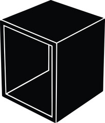 black box isolated on white