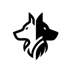 Italian Wolf Symbol Logo Icon