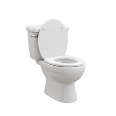 3D Realistic White Toilet Render