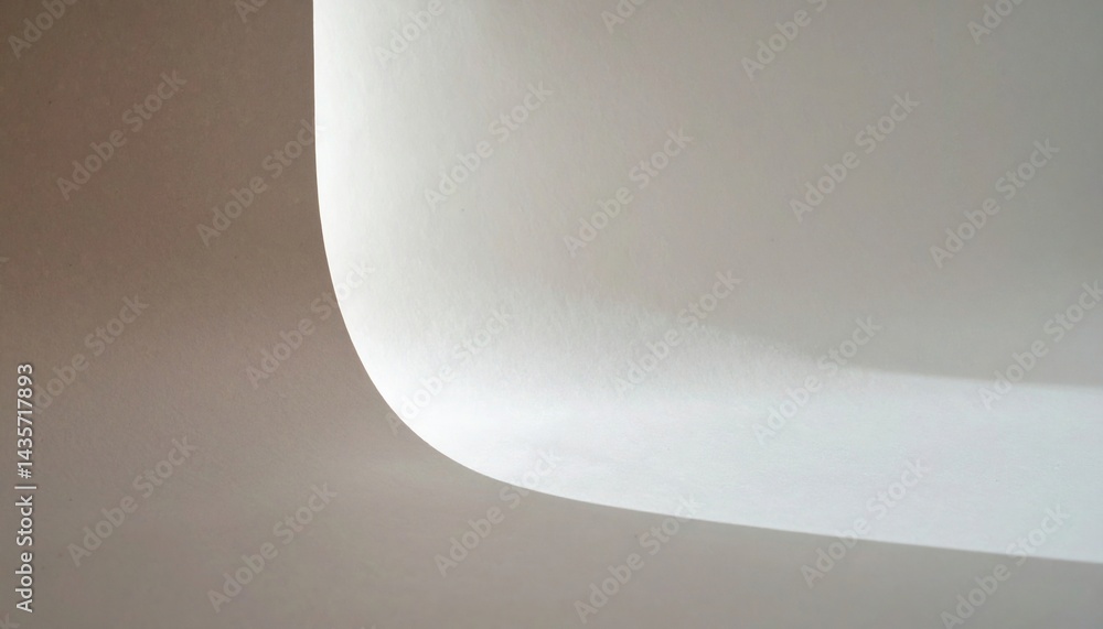Poster exploring curvature in modern design studio abstract photography minimalist environment close-up vie