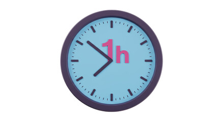 Isolated One Hour Clock