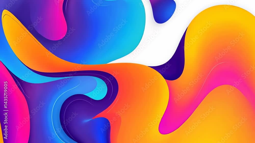 Poster vibrant swirls of color create a mesmerizing dance of hues in an abstract masterpiece of artistic ex