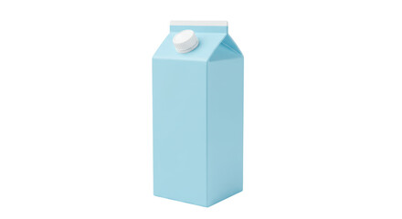 Isolated Blue Milk Carton