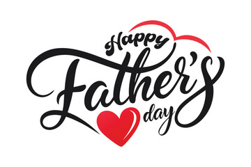 Happy Father's Day Typography Design
