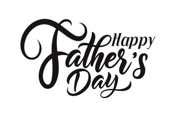 Happy Father's Day Typography Design
