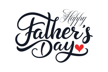 Happy Father's Day Typography Design
