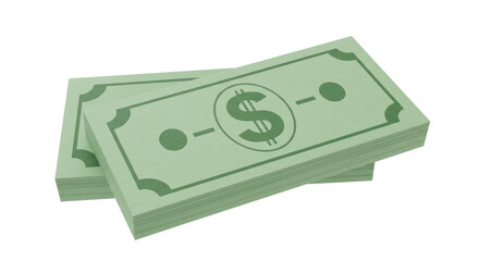 Isolated Stack of Money