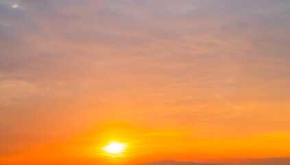 Sky sunset evening sunrise cloud weather dramatic landscape goldent and indigo color gradient pastel horizon, twilight yellow golden reflection morning nature environment energy ecosystem change.