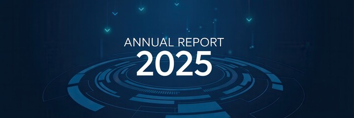 Futuristic 2025 Annual Report Cover Design