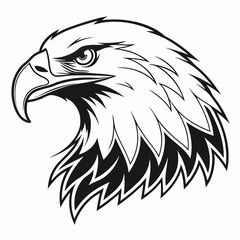 Obraz premium Eagle Icon Printable Design Patriotic Digital Art for Shirts, Posters, and Crafts