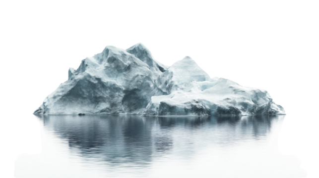 Majestic Iceberg Adrift in Cold Arctic Waters: Stunning Frozen Landscape Photography