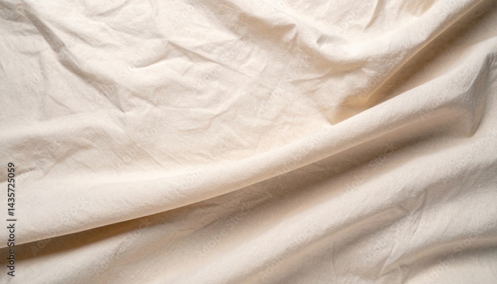Poster textile draping action studio setting fabric image neutral tones close-up view aesthetic quality