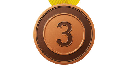 Isolated bronze medal