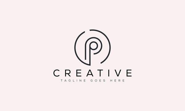 Letter OP logo design template vector illustration