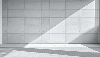 Obraz premium Modern architectural design minimalist interior space abstract photography bright environment contemporary viewpoint light and shadow concepts for seo impact