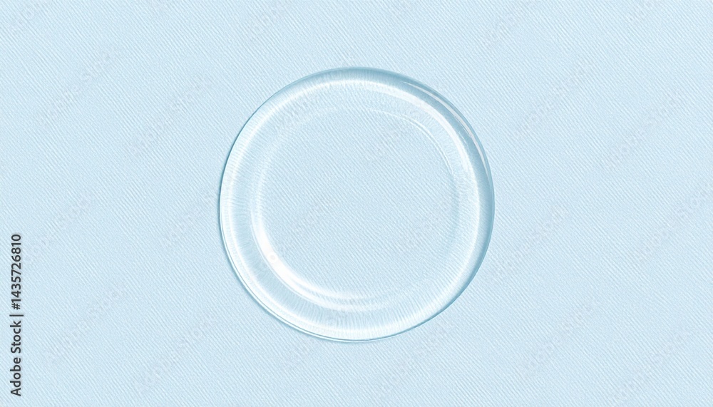 Poster floating transparent circle minimalist style abstract art calm atmosphere close-up view serenity con