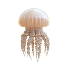 Fototapeta premium Captivating Jellyfish Portrait, A Study in Oceanic Elegance and Serenity