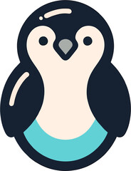  Elegant Flat Penguin Logo Design