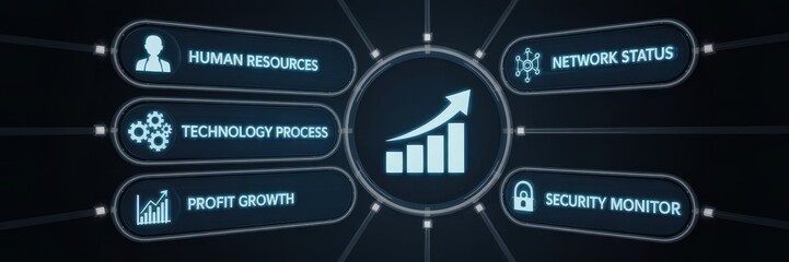 Diagram of key business performance indicators