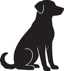 Dog silhouette Vector | Minimalist & Trendy Dog Silhouette Design | Unique & Stylish Dog Artwork for Vector design