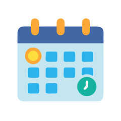 Fototapeta premium Stylized calendar icon with appointment reminders and scheduling features