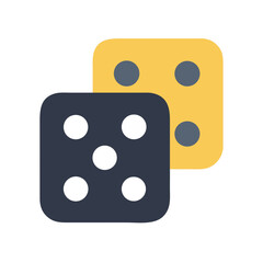 Two dice showcasing luck and chance in a conceptual design