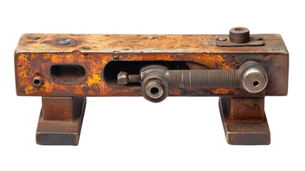 Professional Bench Vise Isolated on White Background for Industrial Use