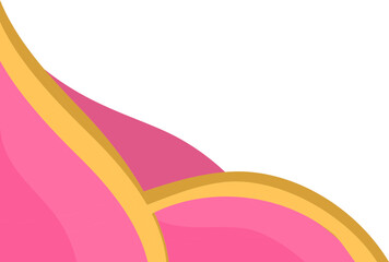 Vibrant Floral Twist Frame with Copy Space - Modern Vector Background