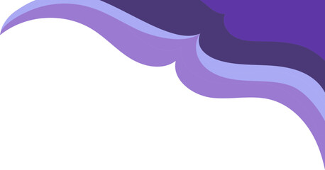 Soft Purple Curved Bend with Copy Space - Modern Vector Background