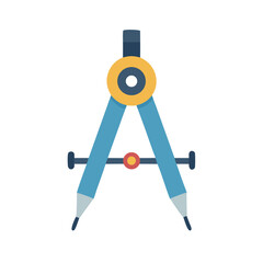 Compass on Black Backdrop: Engineering and Architecture Design Tool
