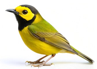 Fototapeta premium hooded warbler isolated on white background