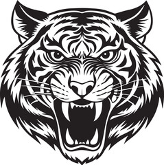 Tiger Head Vector Graphic Vector