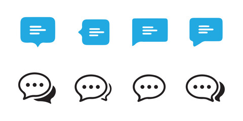 Set of message icon collection. Text message icon. Email symbol. Vector illustration eps 10