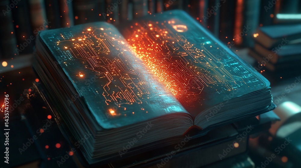 Poster the digital grimoire: exploring the intersection of magic and technology