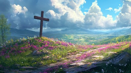 Hope Eternal: Trusting in God's Plan - A steadfast trust in God's divine plan, where believers find hope and comfort in the assurance of a future filled with promise