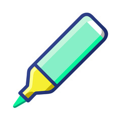 Single marker pen illustration for education and design use