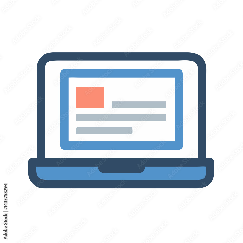 Poster laptop displaying website content with a clean modern design