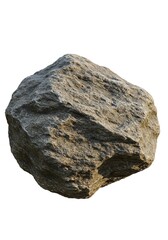 Isolated Rock Formation Detailed Texture and Neutral Color