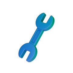 Spanner Tool 3D wrench icon