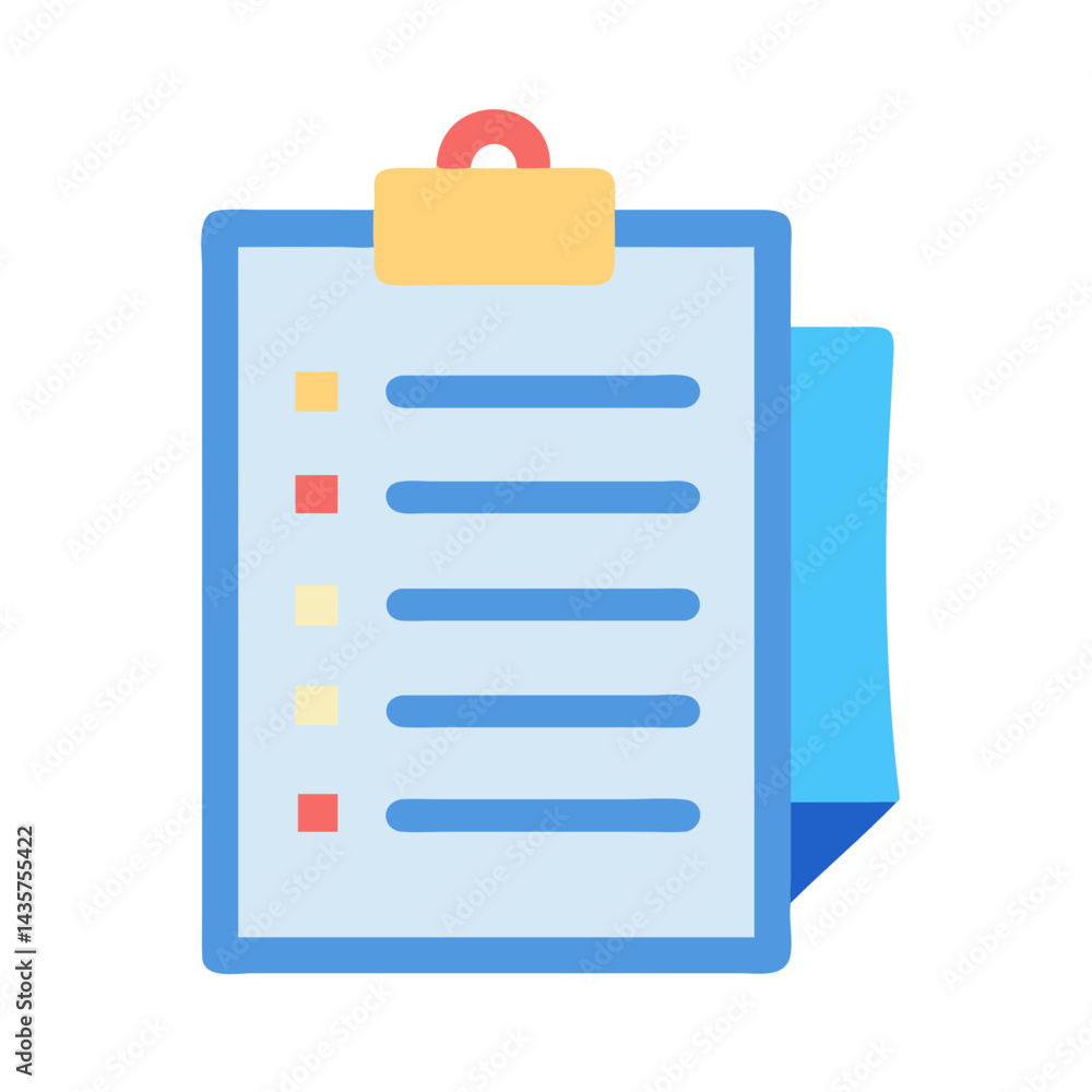 Poster minimalist checklist icon representing tasks and organization effectively