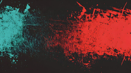 14. Abstract grainy gradient background, red teal color shape, black backdrop, noisy texture, dark banner poster header design featuring a bold red blending into cool teal