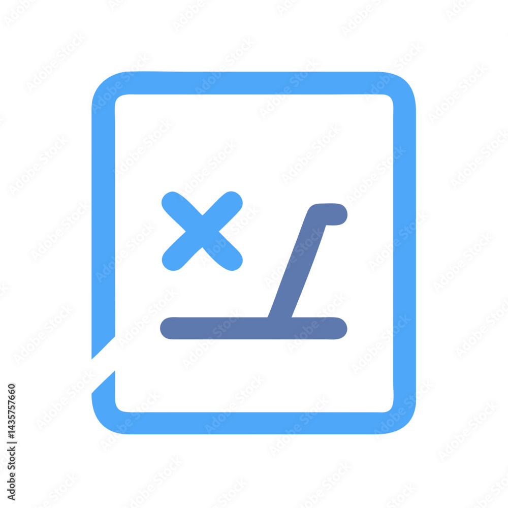 Poster light blue report icon with error and code symbol
