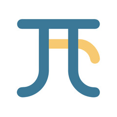 Abstract symbol with connected shapes on a dark backdrop