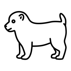 어린 강아지 아이콘