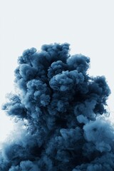 Dark blue smoke cloud