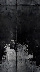 Dark, weathered concrete wall texture with patches of discoloration.